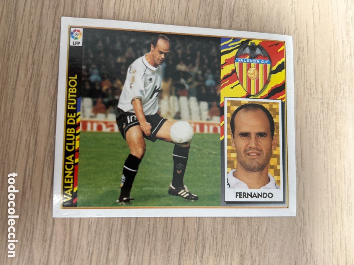 Cromos de Futebol: FERNANDO VALENCIA LIGA ESTE 1997 1998 97 98 NUNCA PEGADO SIN PEGAR