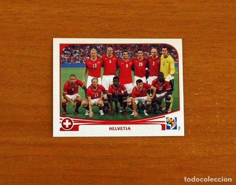 Cromos de f&uacute;tbol: Suiza -N&ordm; 581 Alineaci&oacute;n-Equipo -Mundial South Africa 2010 FIFA World Cup-Panini -Nunca Pegado