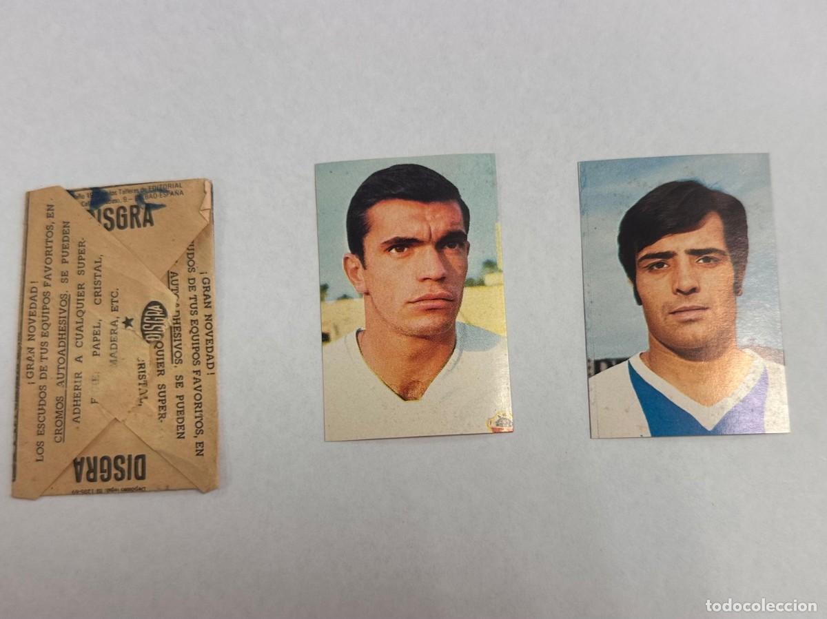 Cromos de f&uacute;tbol: Lote 2 Cromos Campeonato Liga 1969 70 Sobre Abierto