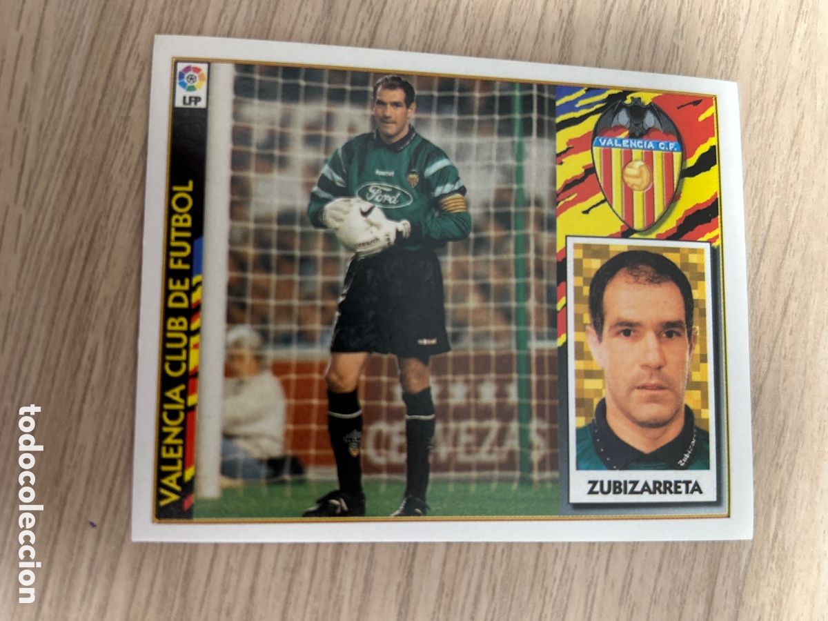 Cromos de f&uacute;tbol: ZUBIZARRETA VALENCIA LIGA ESTE 1997 1998 97 98 NUNCA PEGADO SIN PEGAR