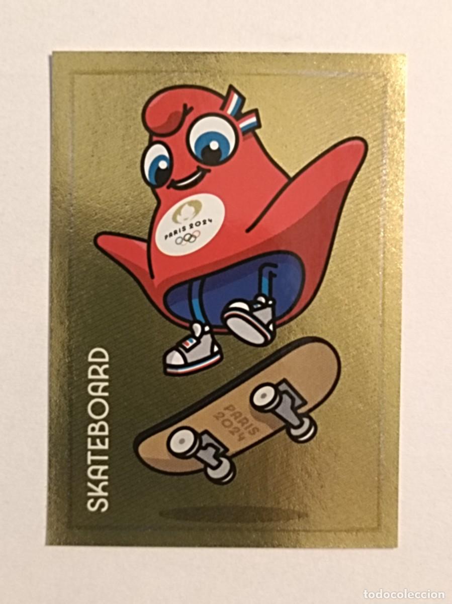 Cromos de f&uacute;tbol: #19 MASCOTA PHRYGE (SKATEBOARD) OFICIAL EQUIPO FRANCIA JUEGOS OLIMPICOS PARIS 2024 PANINI