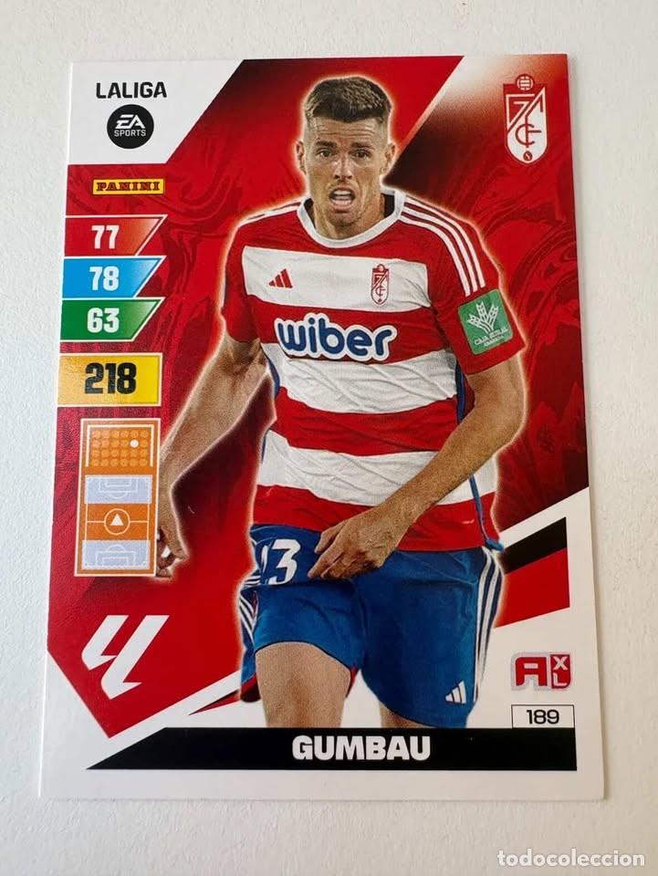Cromos de f&uacute;tbol: Carta Gumbau Granada 189 Adrenalyn 2023-24