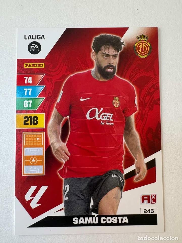 Cromos de f&uacute;tbol: Carta Sam&uacute; Costa Mallorca 246 Adrenalyn 2023-24