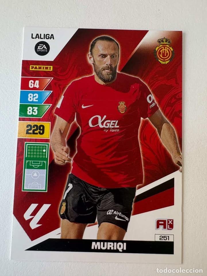 Cromos de f&uacute;tbol: Carta Muriqi Mallorca 251 Adrenalyn 2023-24