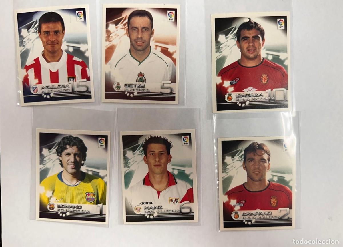 Cromos de f&uacute;tbol: Lote 6 Cromos Panini Superliga de Estrellas 2002 2003