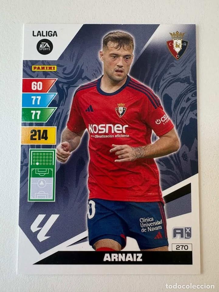 Cromos de f&uacute;tbol: Carta Arnaiz Osasuna 270 Adrenalyn 2023-24