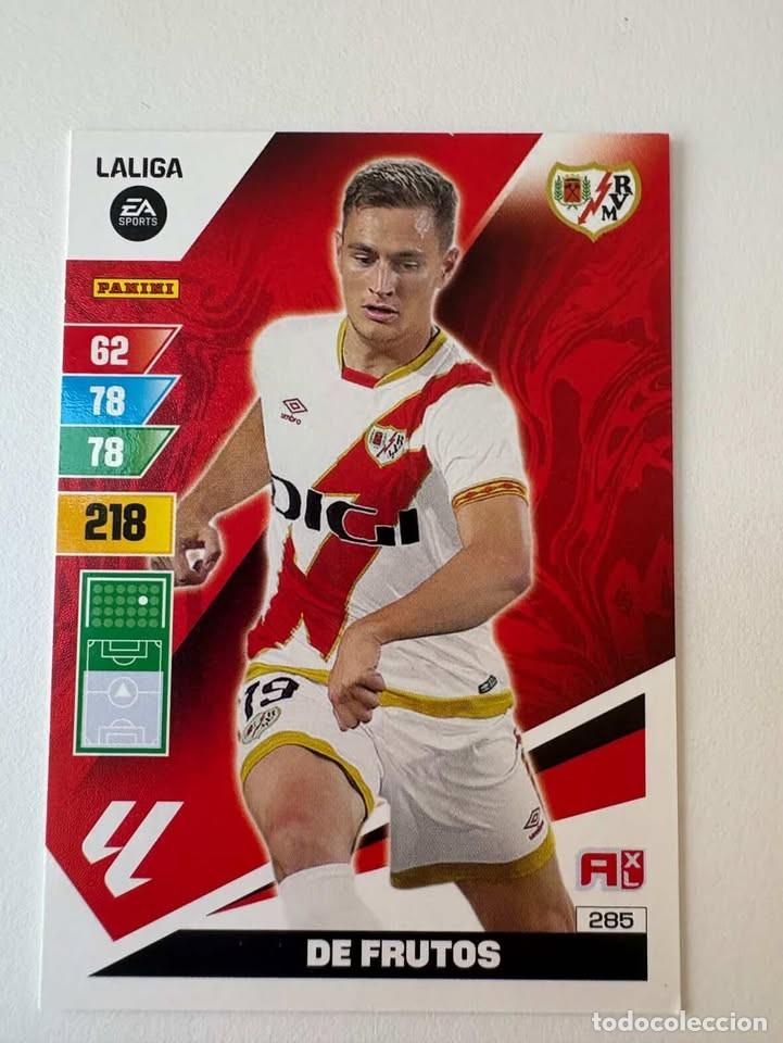 Cromos de f&uacute;tbol: Carta De frutos Rayo Vallecano 285 Adrenalyn 2023-24