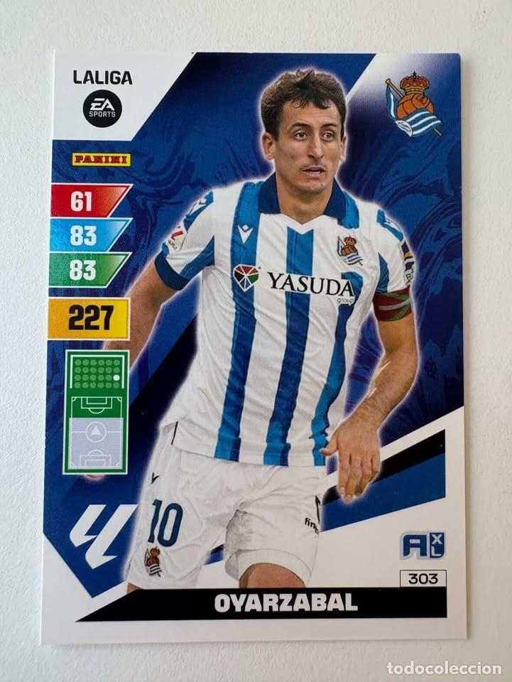 Cromos de f&uacute;tbol: Carta Oyarzabal Real Sociedad 303 Adrenalyn 2023-24