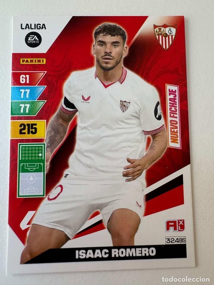 Cromos de f&uacute;tbol: Carta Isaac Romero Nuevo Fichaje Sevilla 324bis Adrenalyn 2023-24