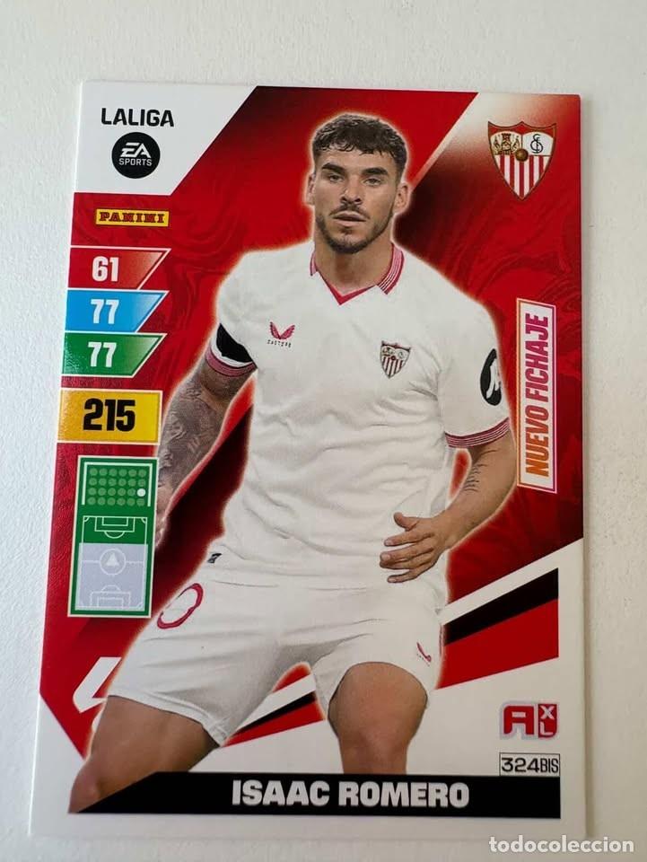Cromos de f&uacute;tbol: Carta Isaac Romero Nuevo Fichaje Sevilla 324bis Adrenalyn 2023-24