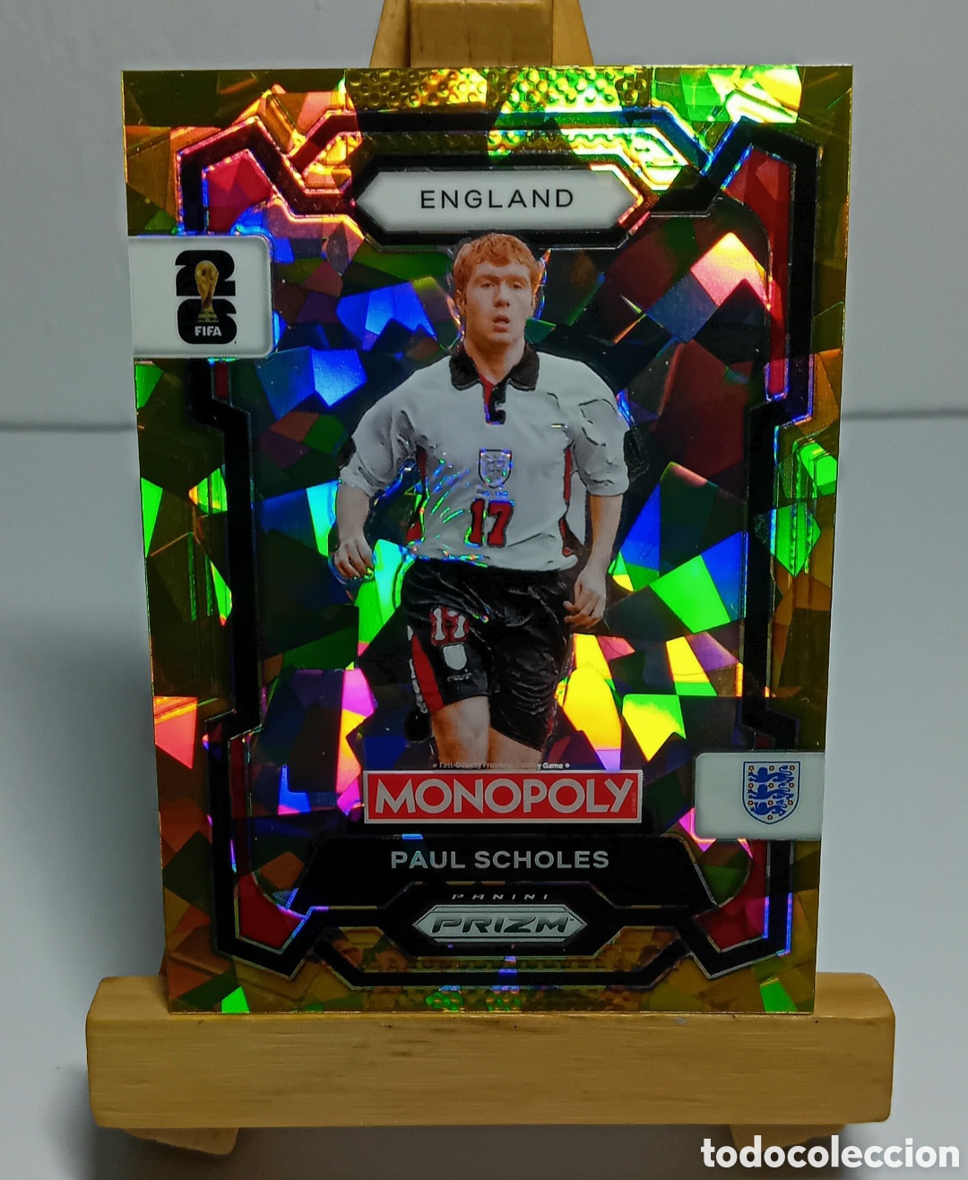 Cromos de Futebol: PAUL SCHOLES 2026 INGLATERRA MONOPOLY GOLD CRACKED ICE PRIZM PANINI.