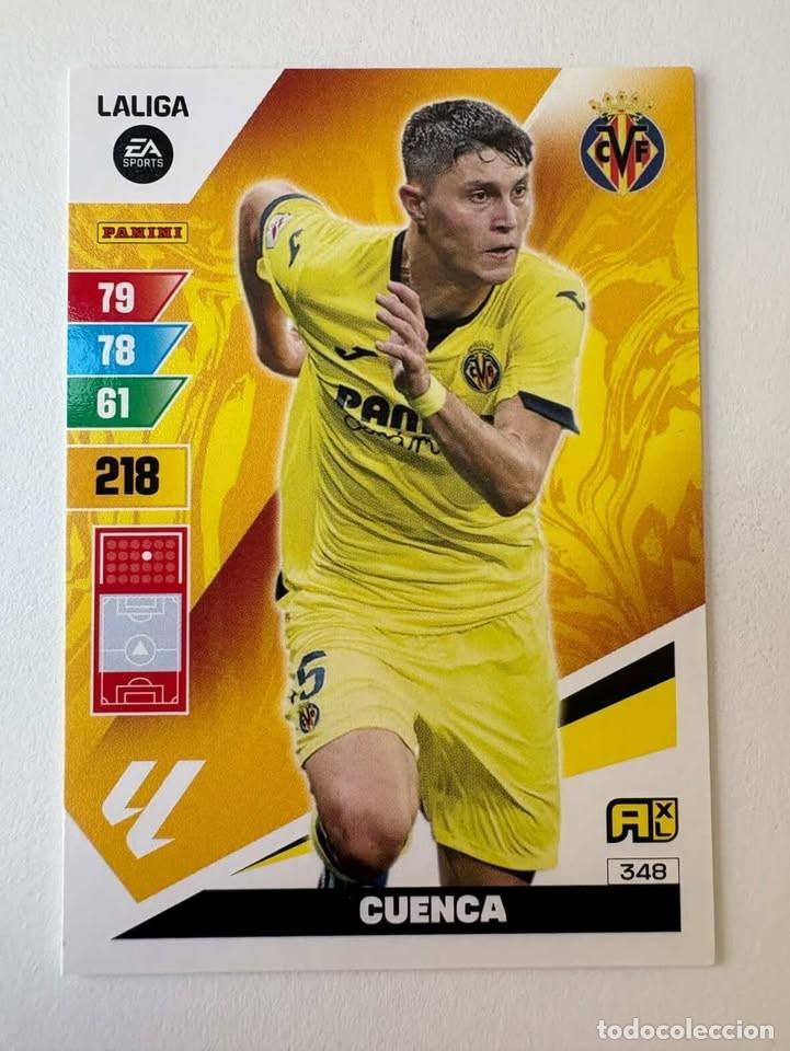 Cromos de f&uacute;tbol: Carta Cuenca 348 Villareal Adrenalyn 2023-24