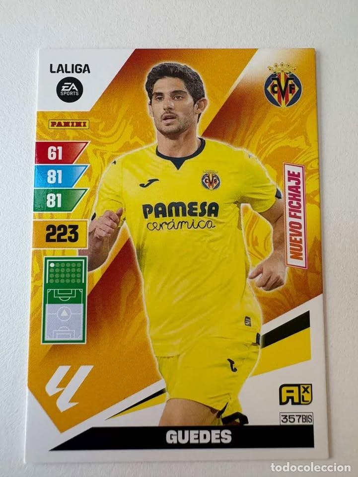 Cromos de f&uacute;tbol: Carta Guedes Nuevo Fichaje 357bis Villareal Adrenalyn 2023-24