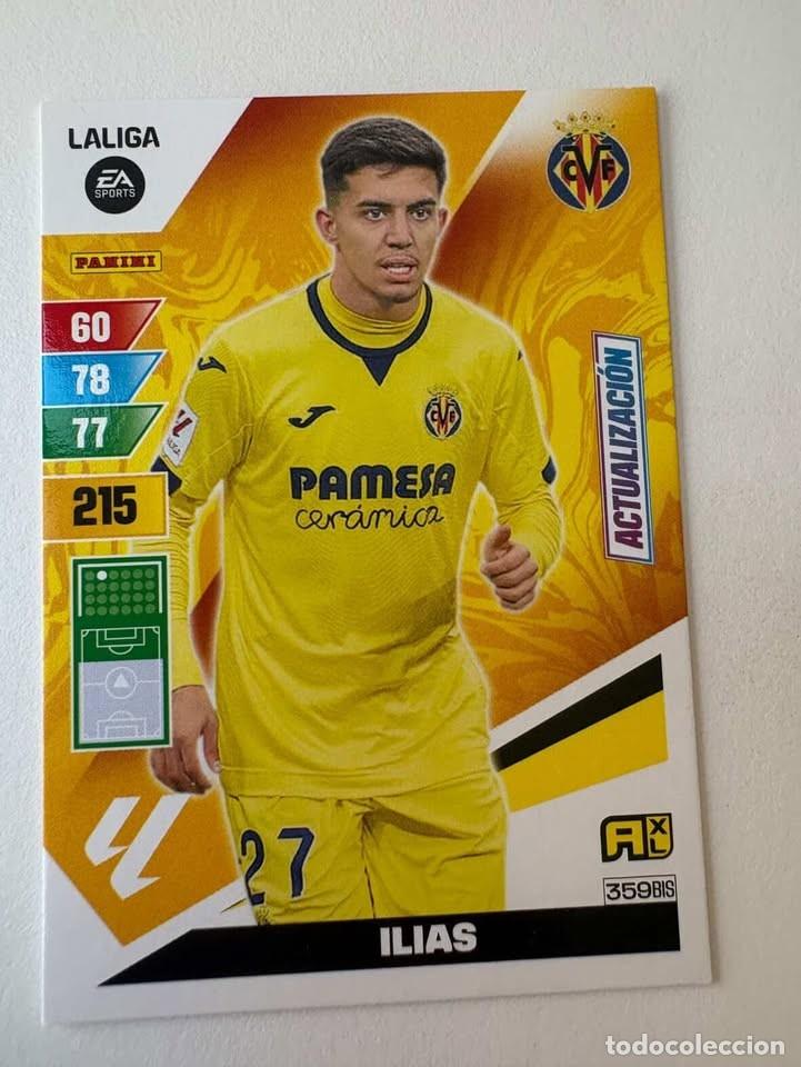 Cromos de f&uacute;tbol: Carta Ilias Actualizaci&oacute;n 359bis Villareal Adrenalyn 2023-24