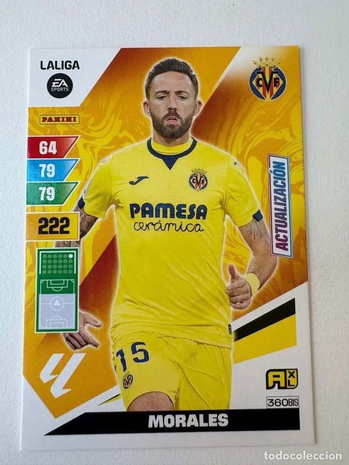 Cromos de f&uacute;tbol: Carta Morales 360bis Villareal Adrenalyn 2023-24