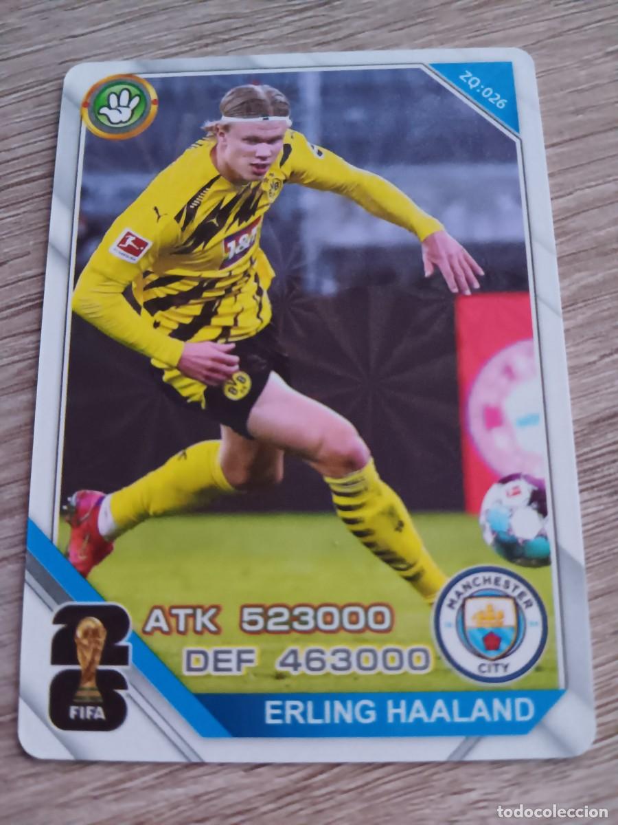 Cromos de f&uacute;tbol: ERLING HAALAND BORUSSIA DORTMUND MANCHESTER CITY FIFA 26
