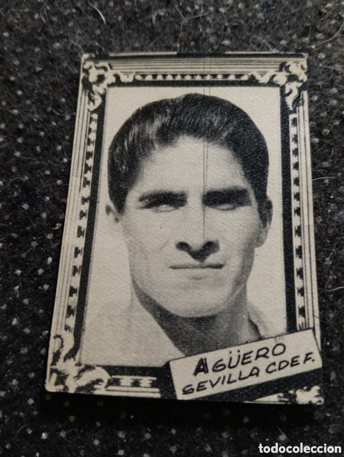 Cromos de f&uacute;tbol: JUAN BAUTISTA AG&Uuml;ERO, SEVILLA CLUB DE FUTBOL CROMO LIGA 1959 1960 ALBUM FHER DISGRA, sin pegar, en m