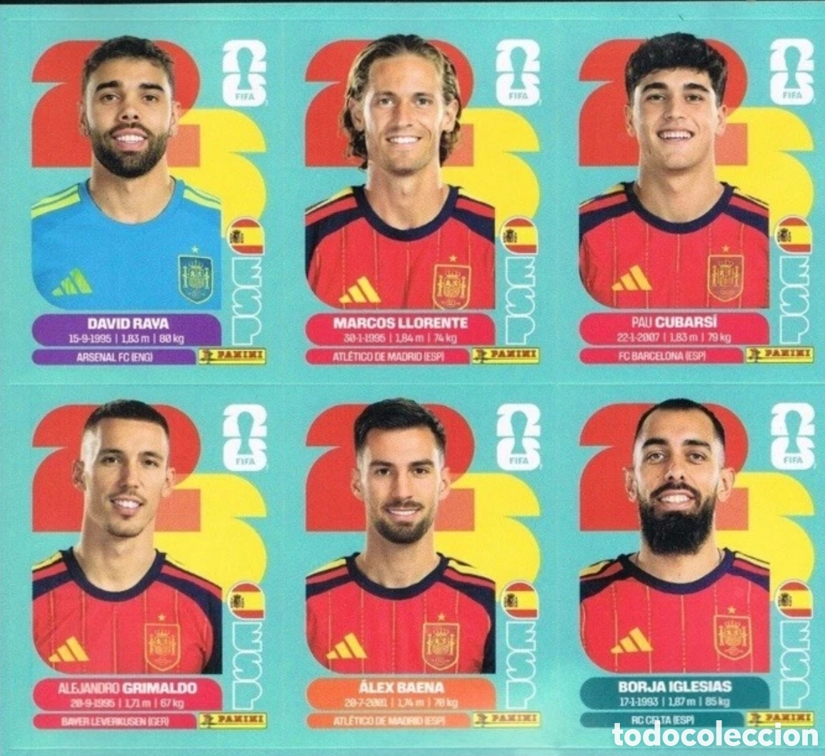 Fu&szlig;ball-Sticker: PRIMERA ACTUALIZACI&Oacute;N 6 COMOS ESPA&Ntilde;A MUNDIAL 2026. PANINI.