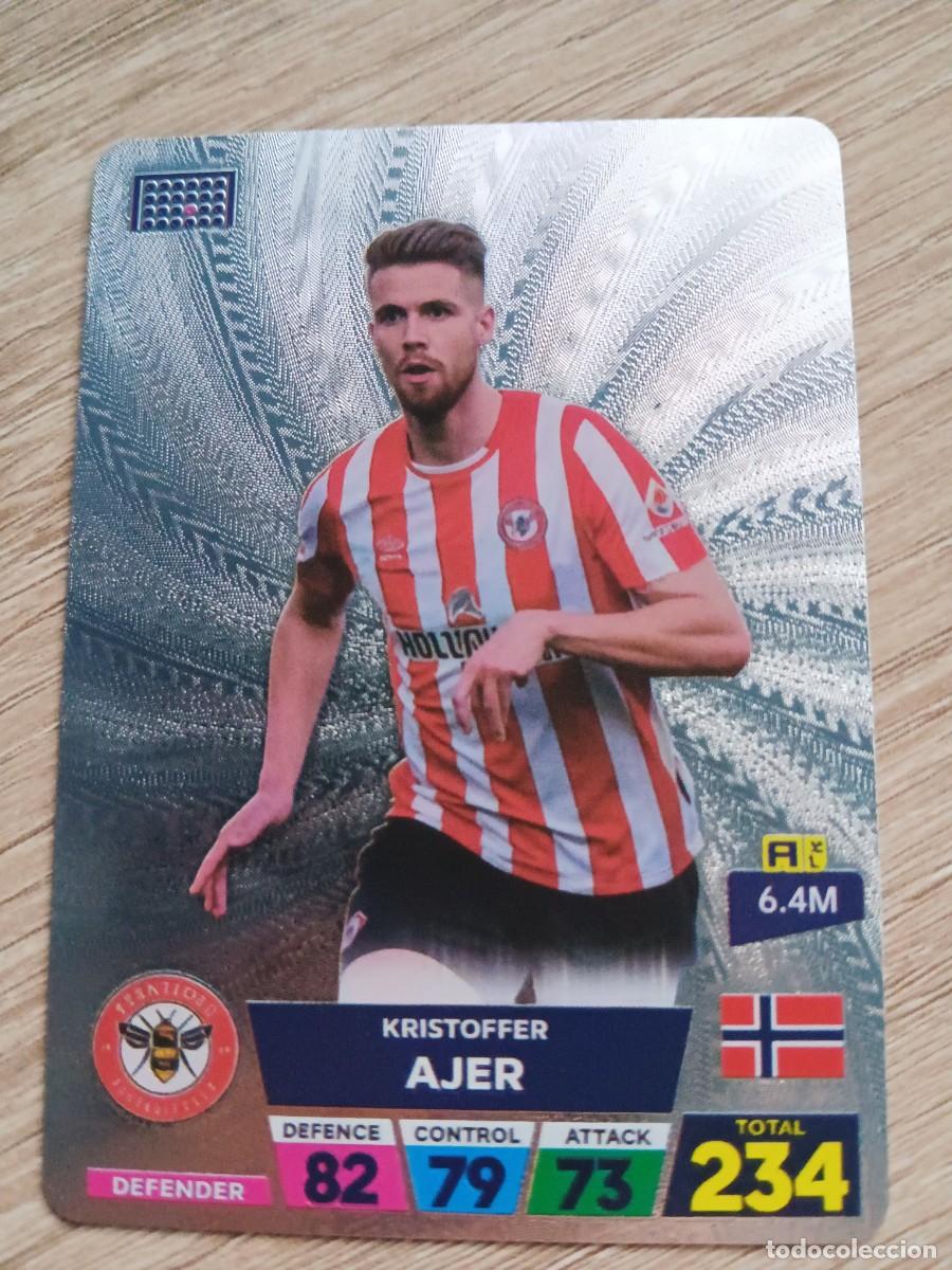 Cromos de f&uacute;tbol: KRISTOFFER AJER BRENTFORD NO ADRENALYN WORLD FOOTBALL STARS