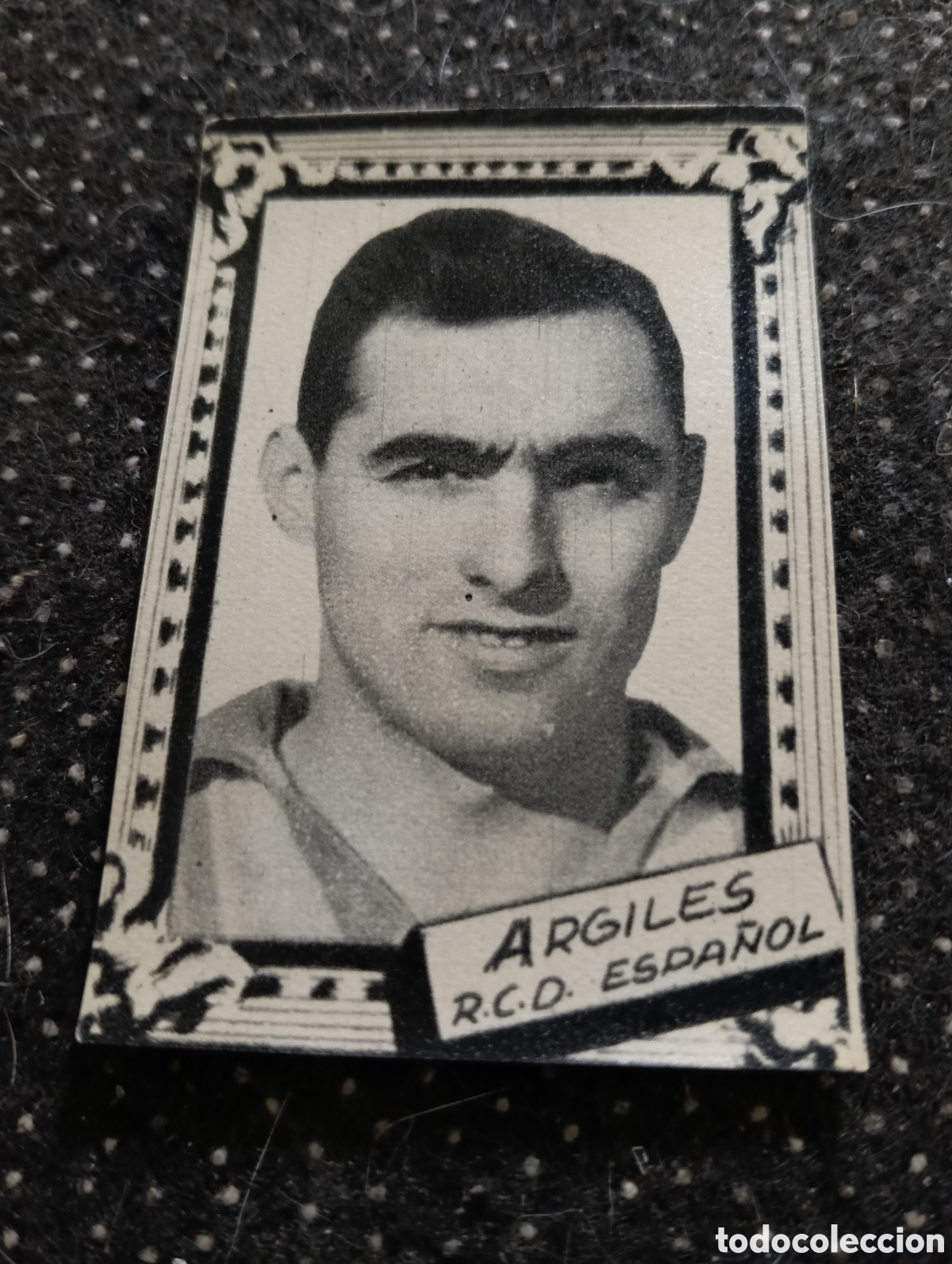 Cromos de f&uacute;tbol: ARGILES - REAL CLUB DEPORTIVO ESPA&Ntilde;OL - CROMO LIGA 1959 1960 - ALBUM FHER DISGRA, sin pegar, en muy