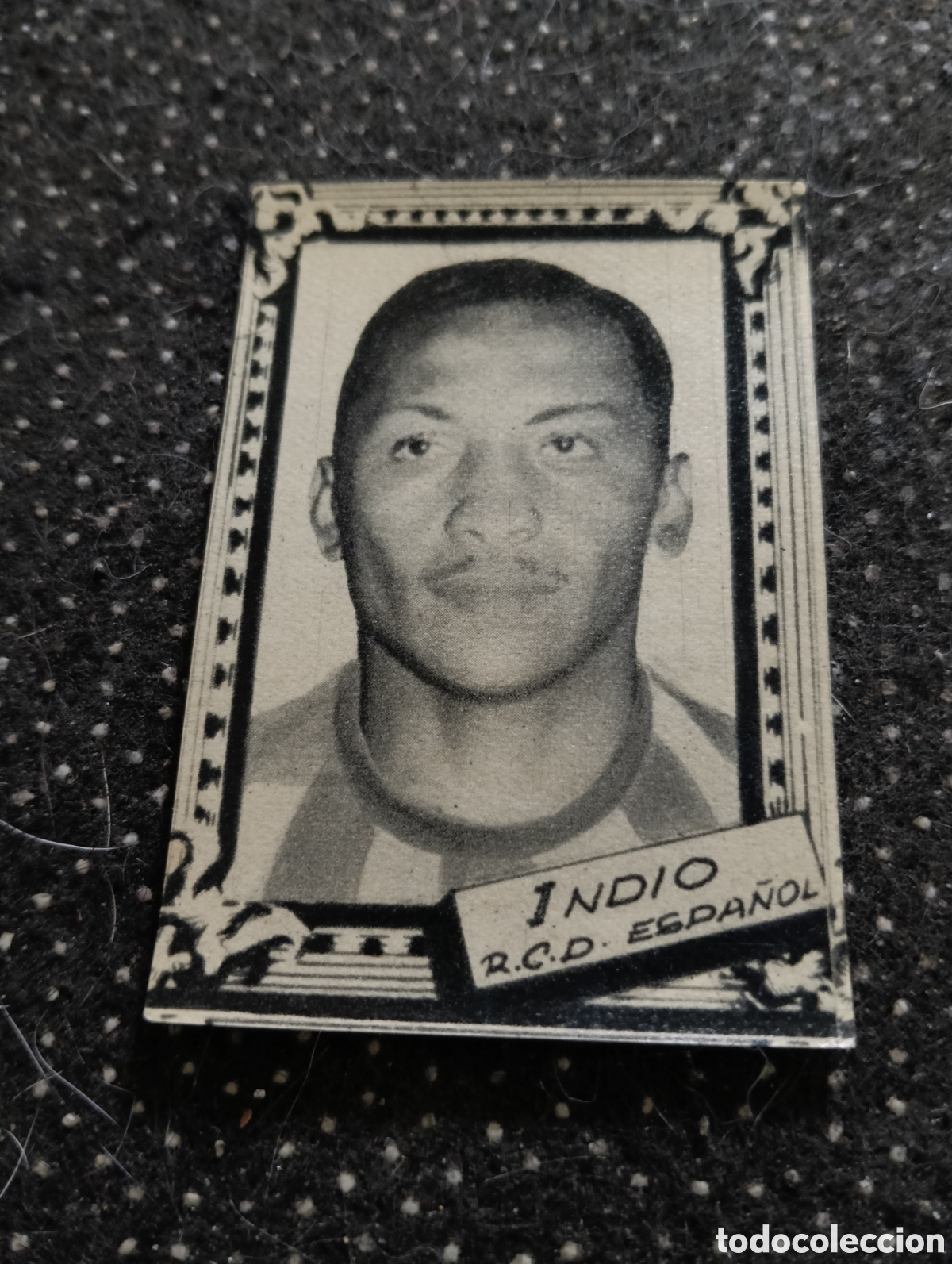 Cromos de f&uacute;tbol: INDIO - REAL CLUB DEPORTIVO ESPA&Ntilde;OL - CROMO LIGA 1959 1960 - ALBUM FHER DISGRA, sin pegar, en muy bu
