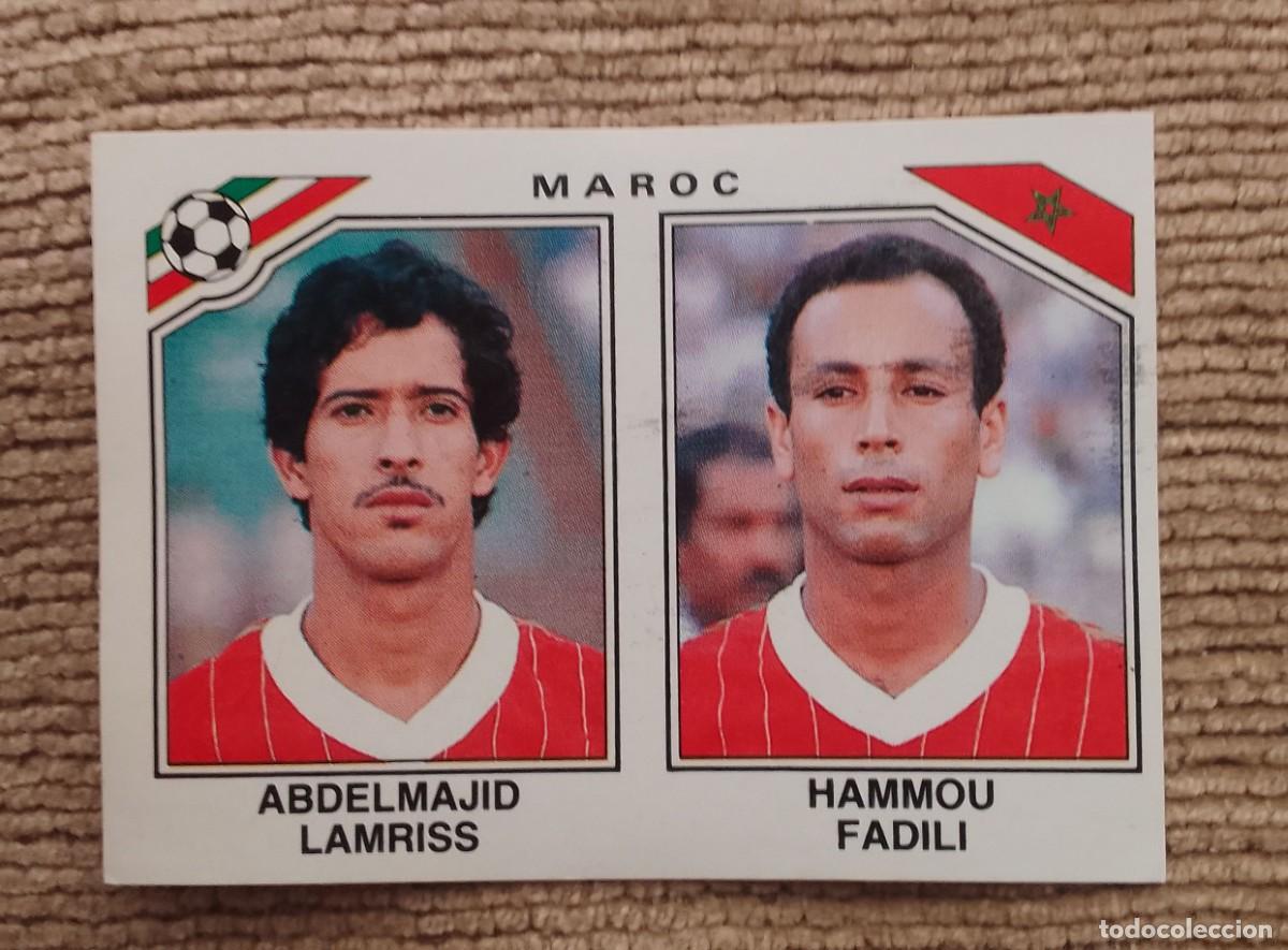 Cromos de f&uacute;tbol: CROMO MEXICO 86. MAROC. LAMRISS. FADILI. 422. PANINI.