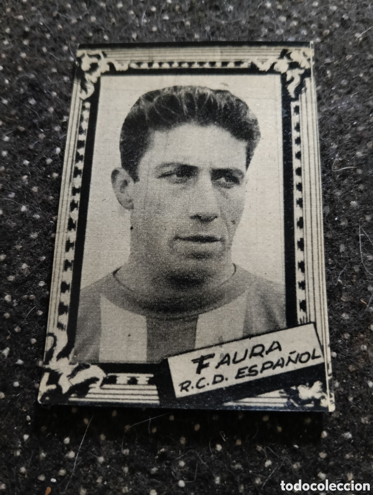 Cromos de f&uacute;tbol: FAURA - REAL CLUB DEPORTIVO ESPA&Ntilde;OL - CROMO LIGA 1959 1960 - ALBUM FHER DISGRA, sin pegar, en muy bu