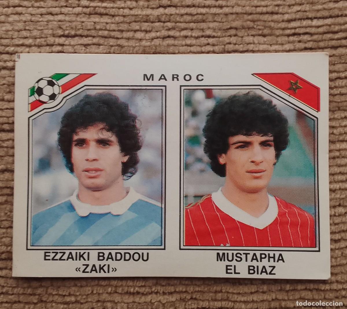 Cromos de f&uacute;tbol: CROMO MEXICO 86. MAROC. ZAKI. EL BIAZ. 420. PANINI.