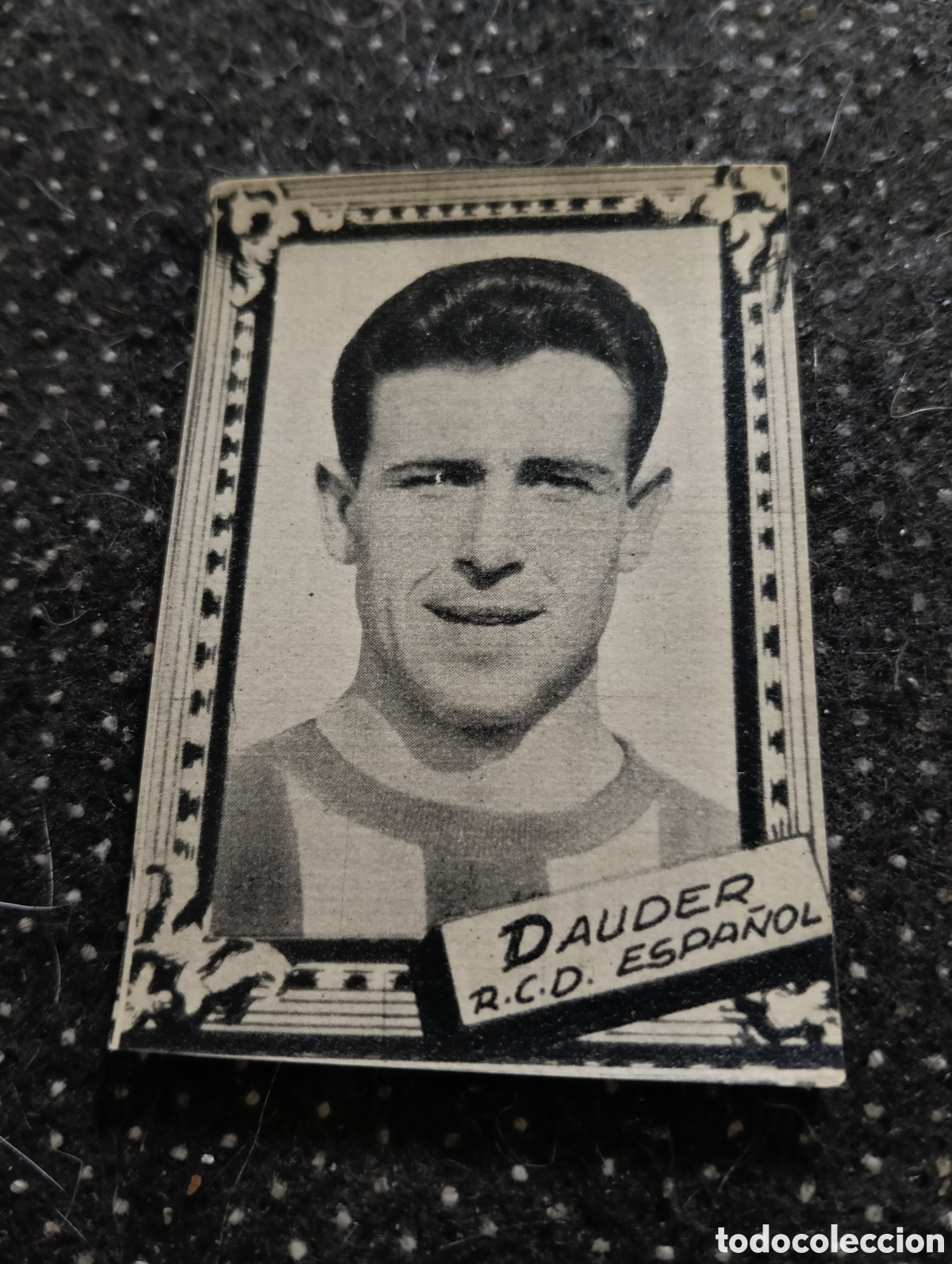Cromos de f&uacute;tbol: AMARO DAUDER - REAL CLUB DEPORTIVO ESPA&Ntilde;OL - CROMO LIGA 1959 1960 - ALBUM FHER DISGRA, sin pegar, en