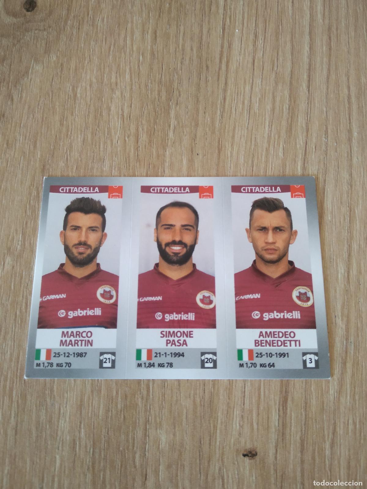 Cromos de f&uacute;tbol: 637 MARTIN PASA BENEDETTI CITTADELLA CROMO FUTBOL PANINI LIGA ITALIA 16-17 CALCIATORI 2016-2017