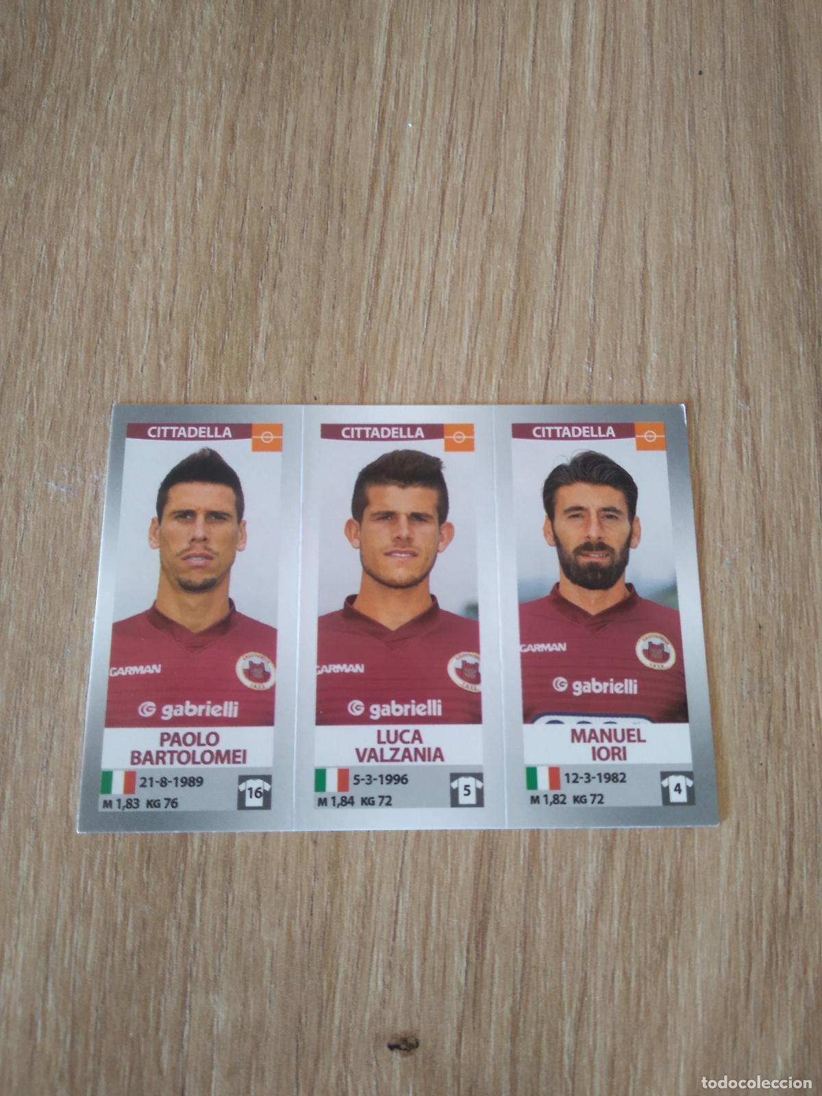Cromos de f&uacute;tbol: 638 BARTOLOMEI VALZANIA IORI CITTADELLA CROMO FUTBOL PANINI LIGA ITALIA 16-17 CALCIATORI 2016-2017