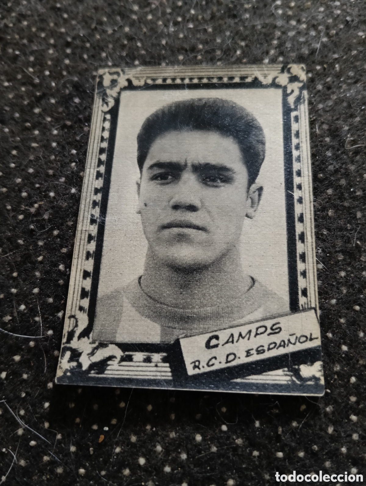 Cromos de f&uacute;tbol: ANTONI CAMPS - REAL CLUB DEPORTIVO ESPA&Ntilde;OL - CROMO LIGA 1959 1960 - ALBUM FHER DISGRA, sin pegar, en