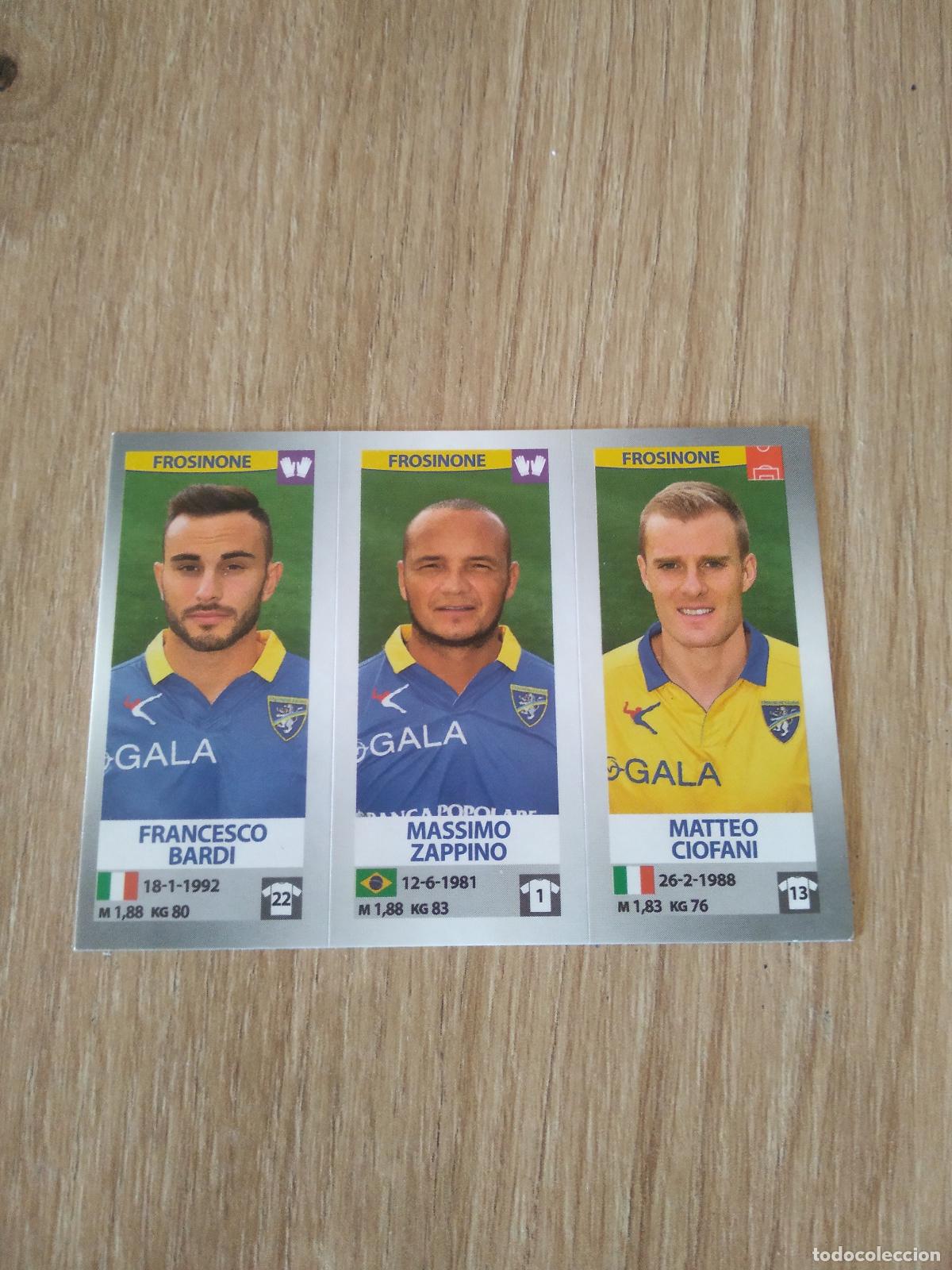 Cromos de f&uacute;tbol: 643 BARDI ZAPPINO CIOFANI FROSINONE CROMO FUTBOL PANINI LIGA ITALIA 16-17 CALCIATORI 2016-2017