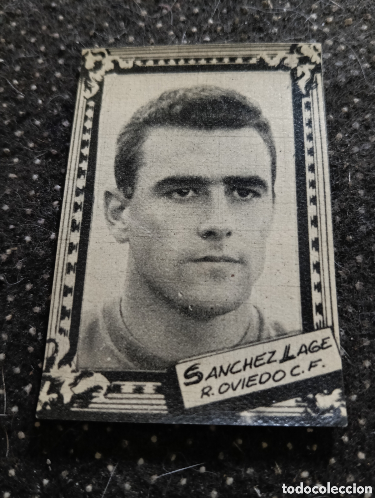 Cromos de f&uacute;tbol: SANCHEZ LAGE - REAL OVIEDO CLUB DE F&Uacute;TBOL- CROMO LIGA 1959 1960 - ALBUM FHER DISGRA, sin pegar, en m