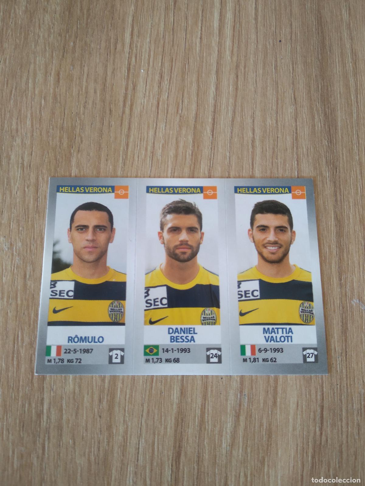 Cartes &agrave; collectionner de Football: 653 ROMULO DANIEL BESSA MATTIA VALOTI CROMO FUTBOL PANINI LIGA ITALIA 16-17 CALCIATORI 2016-2017