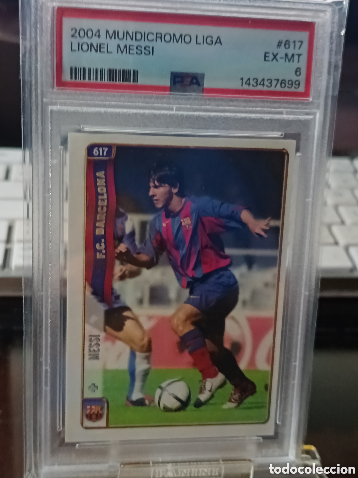 Cartes &agrave; collectionner de Football: Messi 617 mundicromo 2005 PSA 6