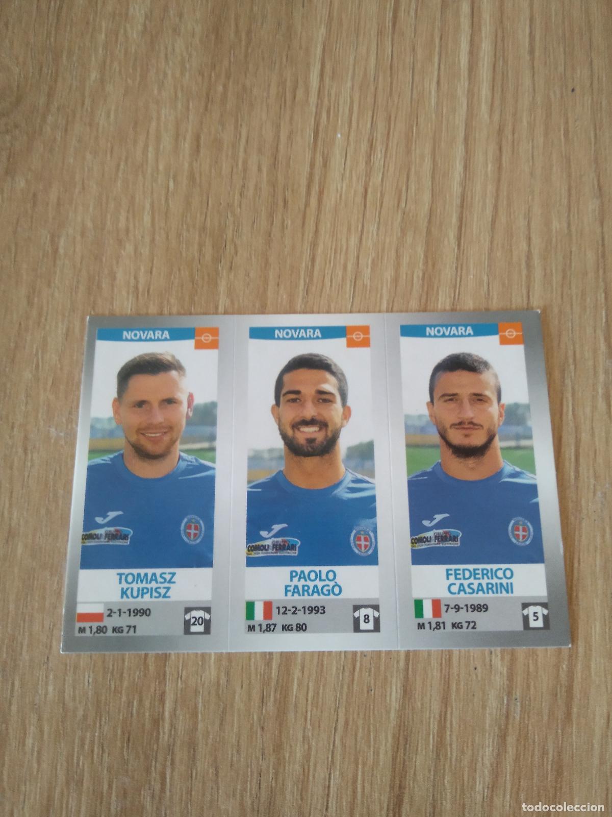 Cartes &agrave; collectionner de Football: 668 KUPISZ FARAGO CASARINI NOVARA CROMO FUTBOL PANINI LIGA ITALIA 16-17 CALCIATORI 2016-2017
