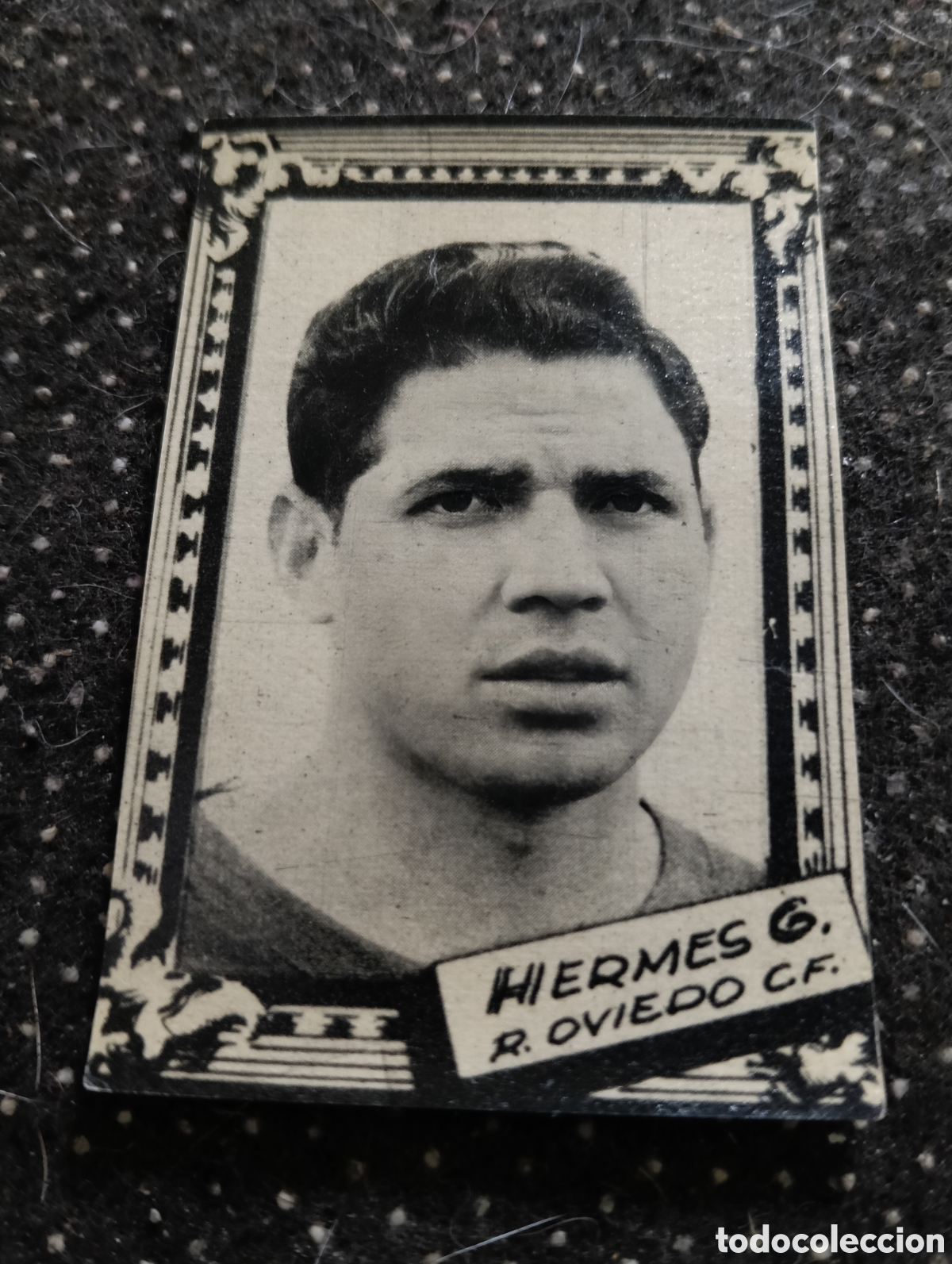 Fu&szlig;ball-Sticker: HERMES G. - REAL OVIEDO CLUB DE F&Uacute;TBOL- CROMO LIGA 1959 1960 - ALBUM FHER DISGRA, sin pegar, en muy