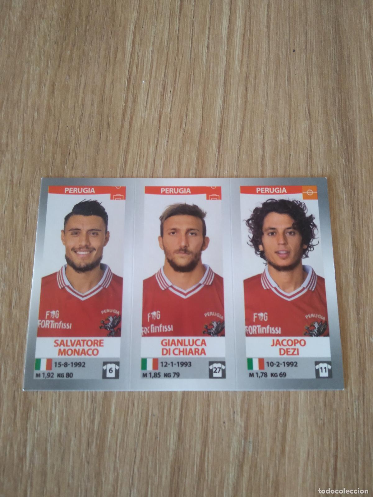 Cromos de Futebol: 675 MONACO DI CHIARA DEZI PERUGIA CROMO FUTBOL PANINI LIGA ITALIA 16-17 CALCIATORI 2016-2017