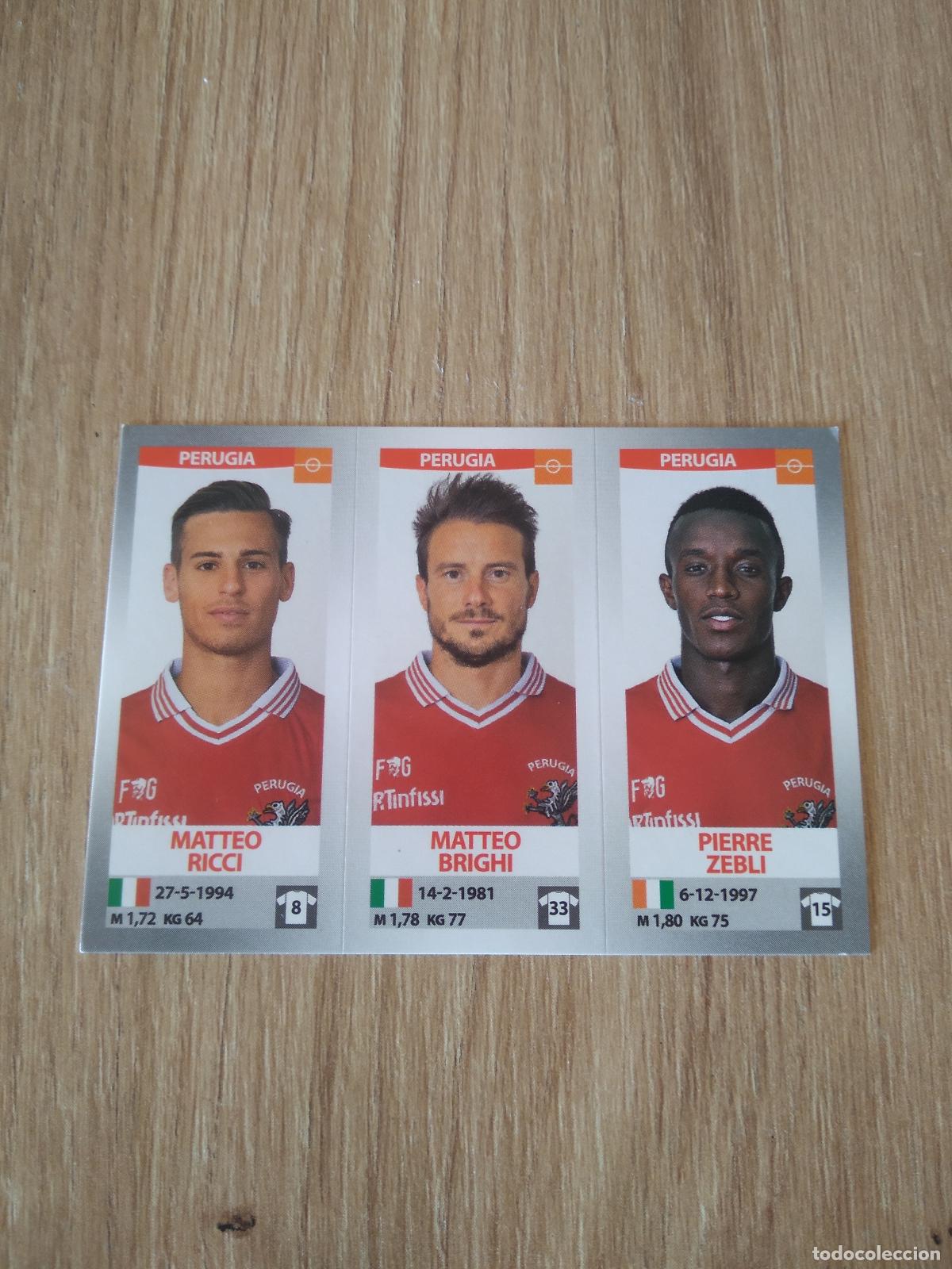 Cromos de Futebol: 676 RICCI BRIGHI ZEBLI PERUGIA CROMO FUTBOL PANINI LIGA ITALIA 16-17 CALCIATORI 2016-2017