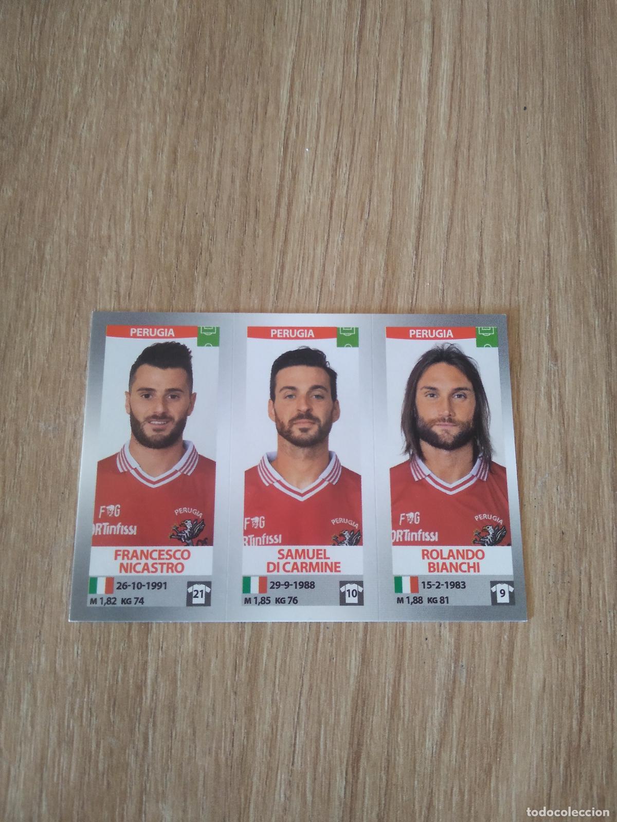 Cromos de Futebol: 678 NICASTRO DI CARMINE BIANCHI PERUGIA CROMO FUTBOL PANINI LIGA ITALIA 16-17 CALCIATORI 2016-2017