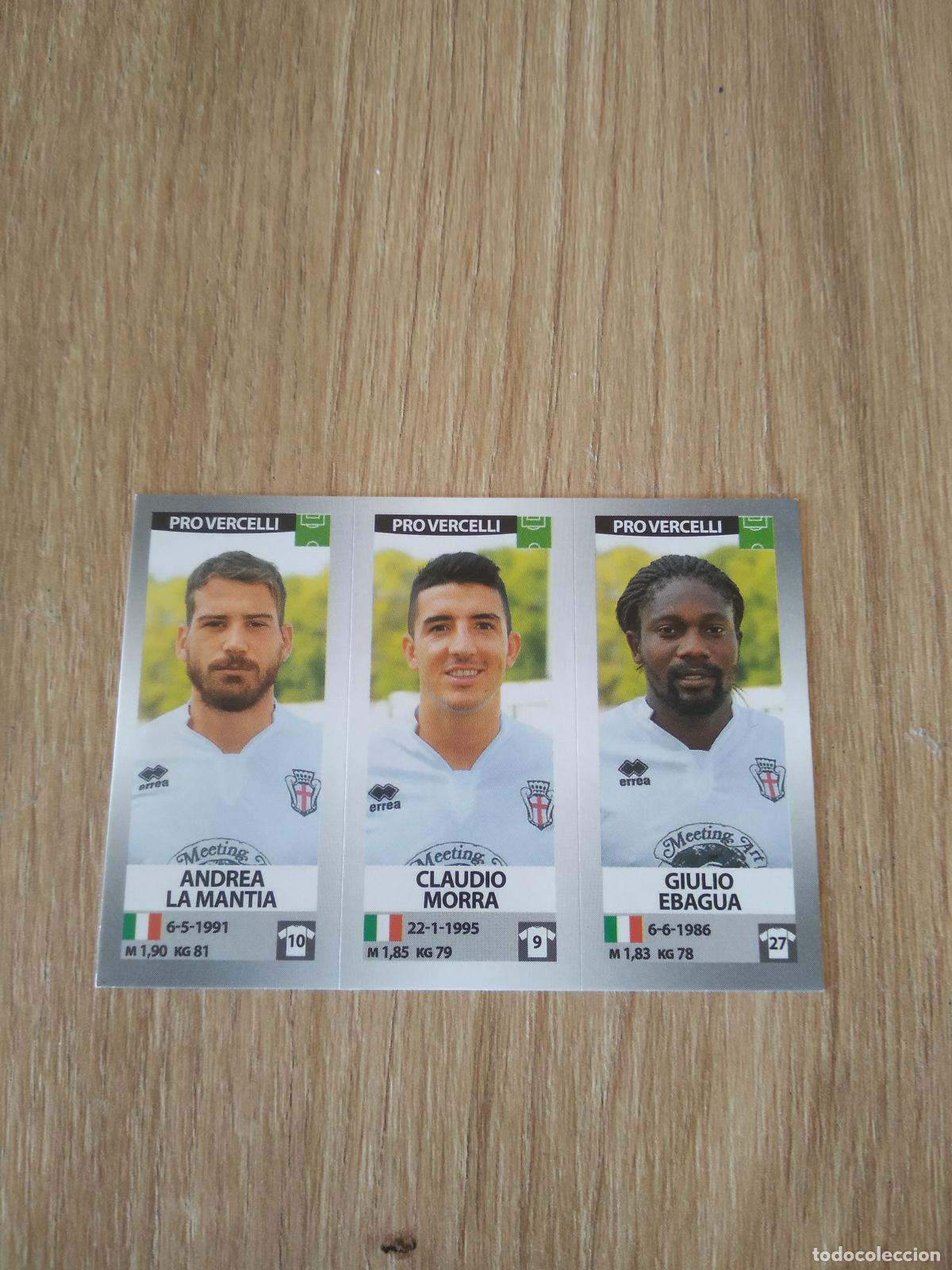 Cromos de f&uacute;tbol: 693 LA MANTIA MORRA EBAGUA CROMO FUTBOL PANINI LIGA ITALIA 16-17 CALCIATORI 2016-2017