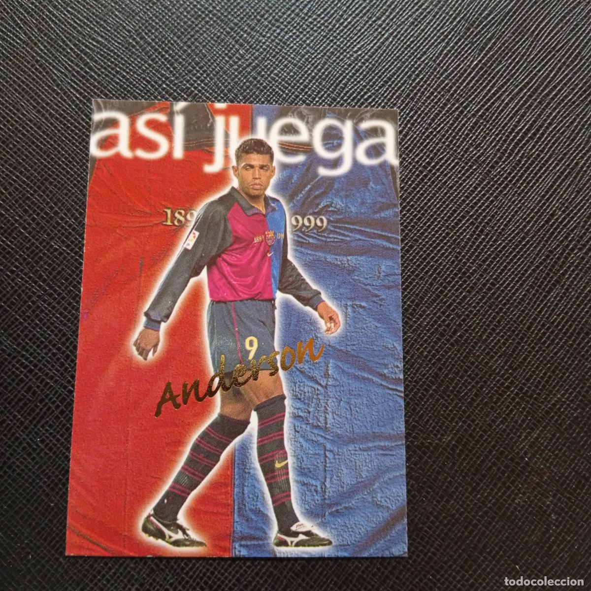 Cromos de f&uacute;tbol: 226 ANDERSON PANINI BARCELONA 1899 1999 CENTENARIO 100 A&Ntilde;OS CROMO BARCA - A174 PG487