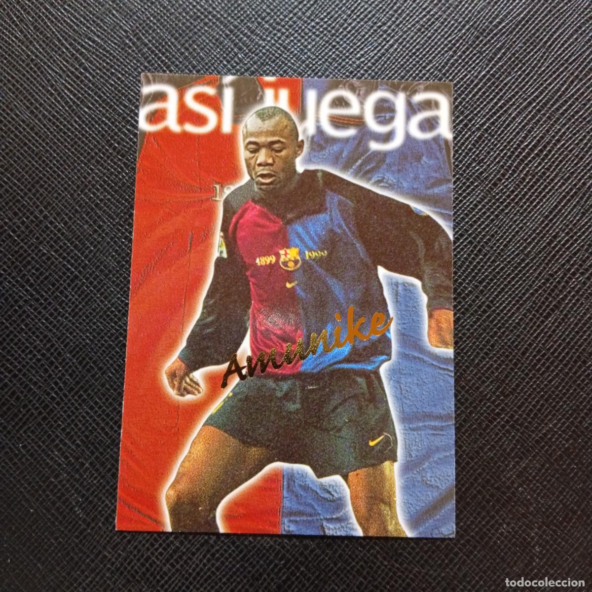 Cromos de f&uacute;tbol: 231 AMUNIKE PANINI BARCELONA 1899 1999 CENTENARIO 100 A&Ntilde;OS CROMO BARCA - A174 PG487