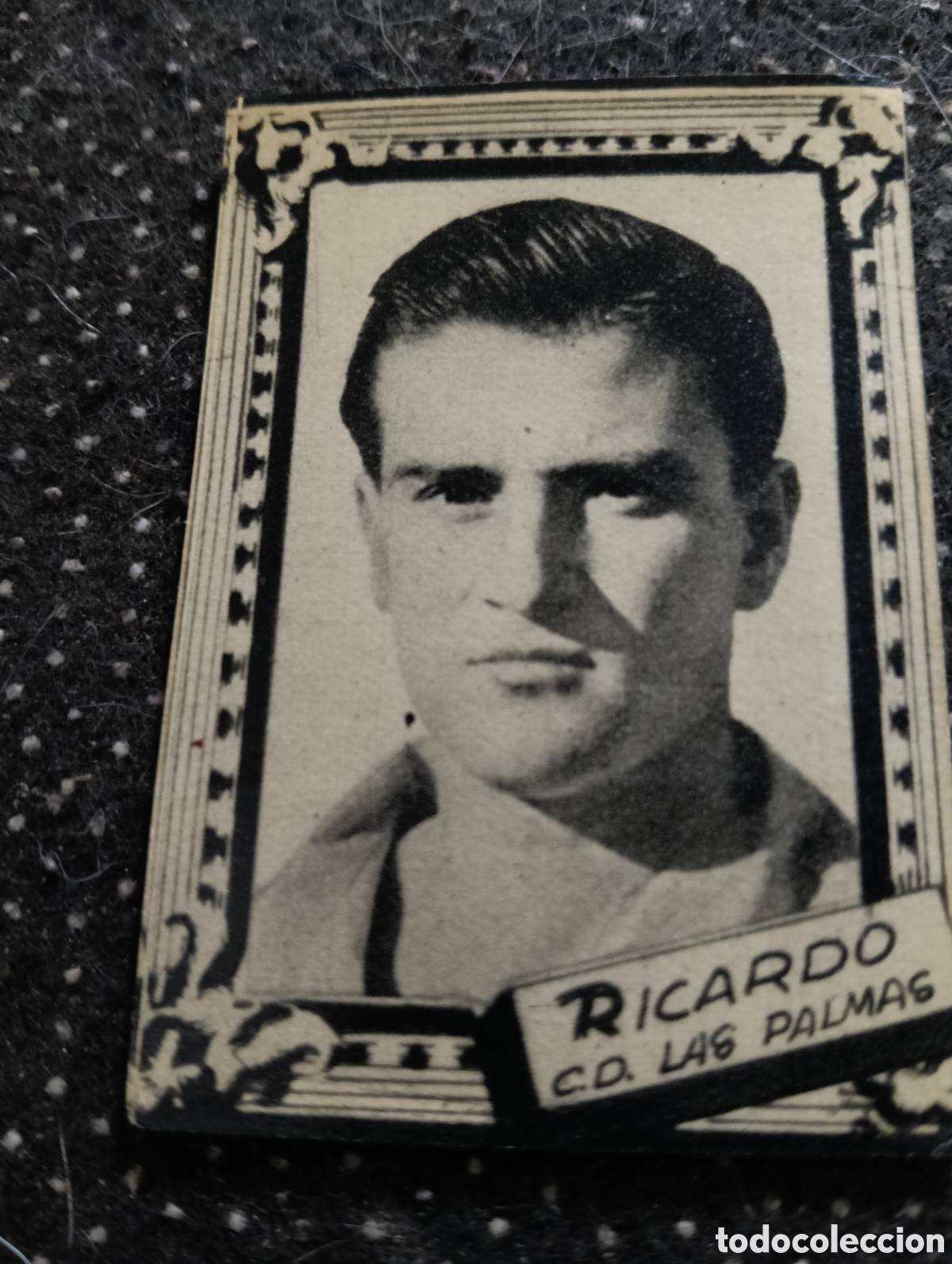 Cromos de f&uacute;tbol: RICARDO - CLUB DEPORTIVO DE LAS PALMAS - CROMO LIGA 1959 1960 - ALBUM FHER DISGRA, sin pegar, en muy