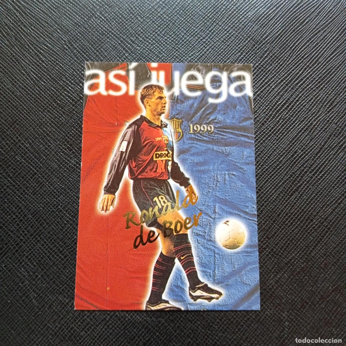Cromos de f&uacute;tbol: 235 RONALD DE BOER PANINI BARCELONA 1899 1999 CENTENARIO 100 A&Ntilde;OS CROMO BARCA - A174 PG496