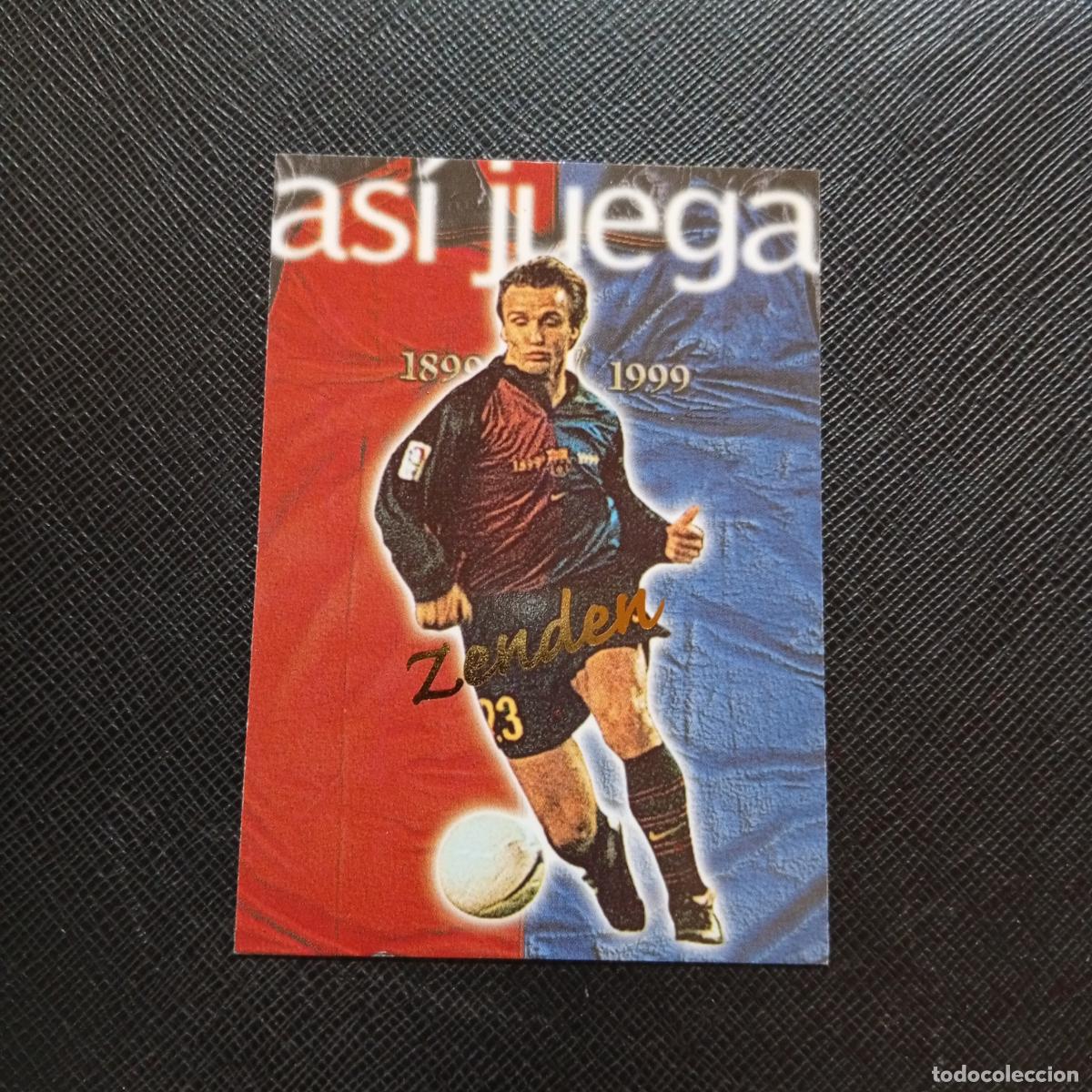 Cromos de f&uacute;tbol: 240 ZENDEN PANINI BARCELONA 1899 1999 CENTENARIO 100 A&Ntilde;OS CROMO BARCA - A174 PG496