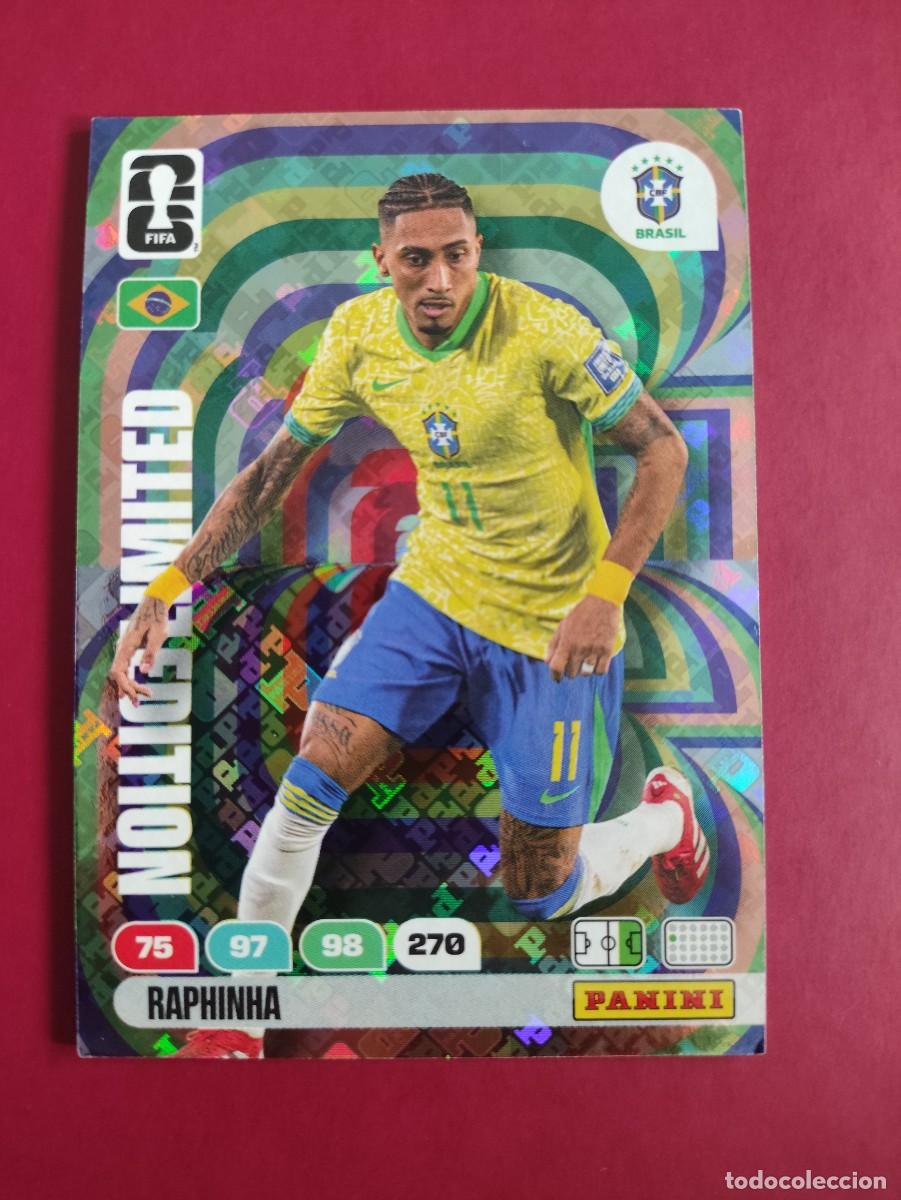 Cromos de f&uacute;tbol: RAPHINHA BRASIL LIMITED EDITION FIFA WORLD CUP 2026 ADRENALYN PANINI