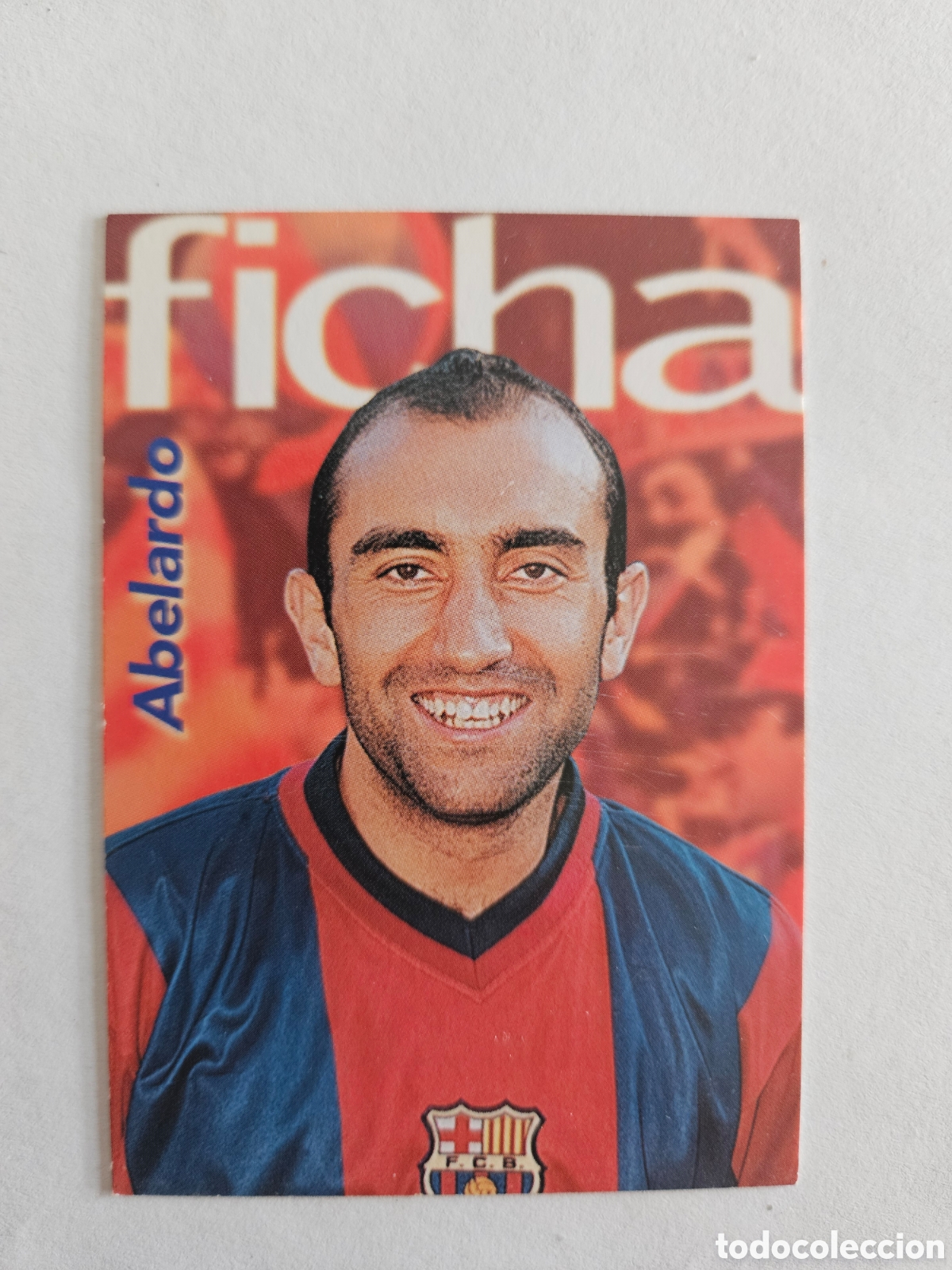 Cromos de f&uacute;tbol: ABELARDO #168 FICHA BAR&Ccedil;A 100 A&Ntilde;OS 1899/1999 CENTENARIO CARDS PANINI SPORTS