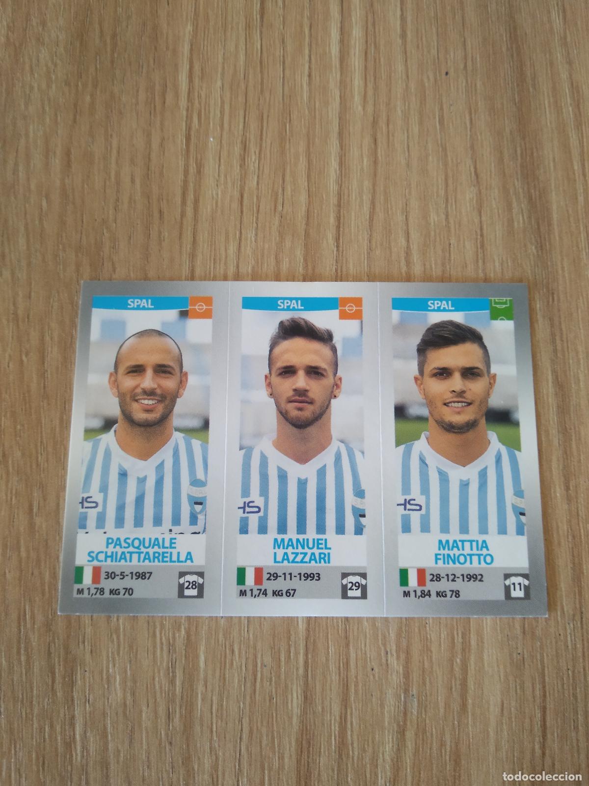 Cromos de f&uacute;tbol: 707 SCHIATTARELLA LAZZARI FINOTTO SPAL CROMO FUTBOL PANINI LIGA ITALIA 16-17 CALCIATORI 2016-2017